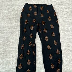 Vintage Embroidered Pumpkin/Jack O Lantern Pants